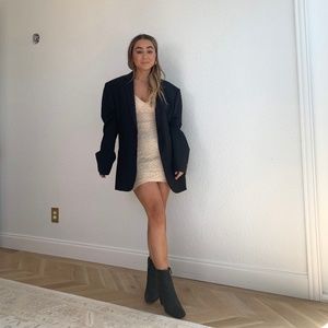 Cream Lace Bodycon Dress